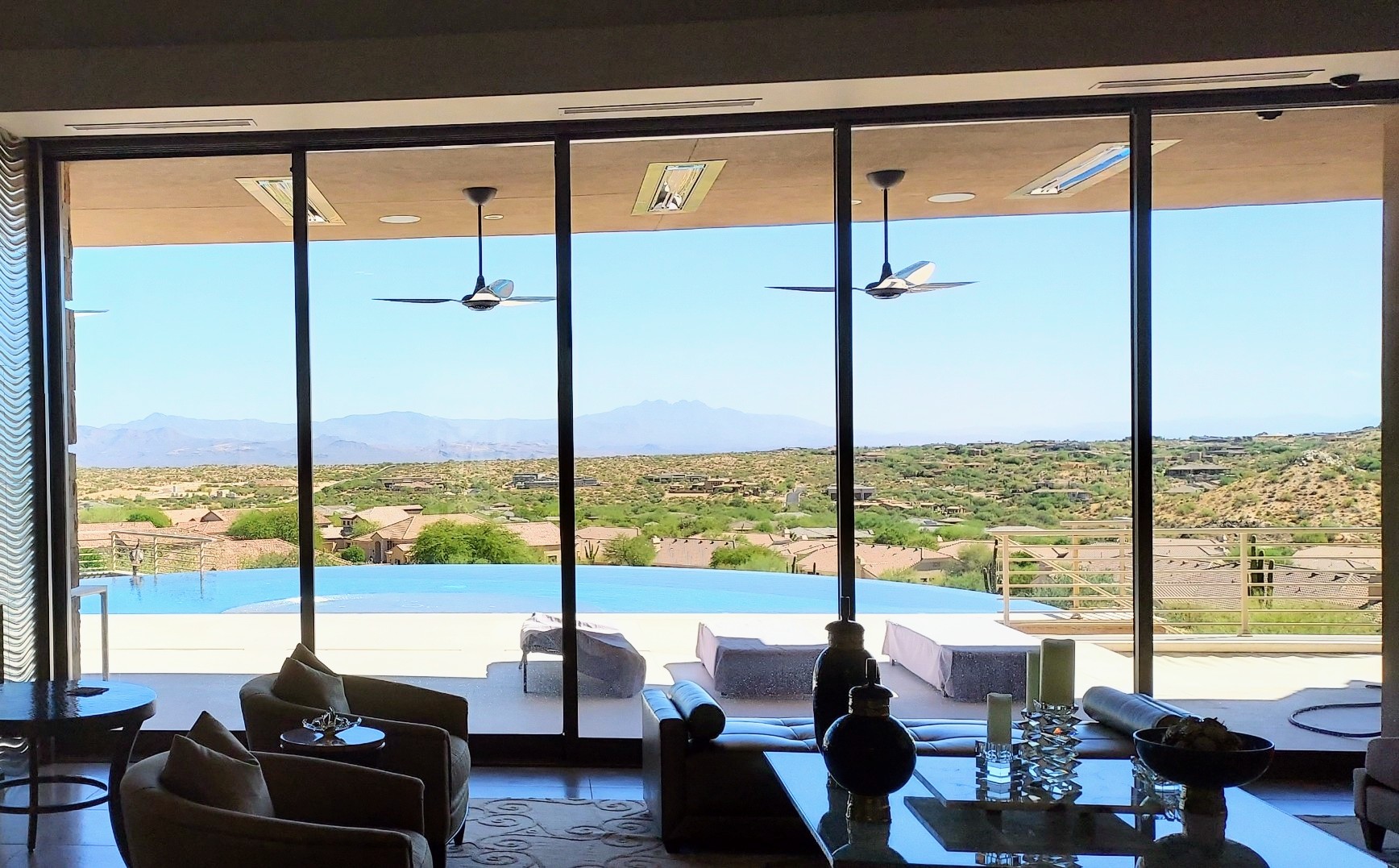 Streak-free patio glass after cleaning by A Clean Expression